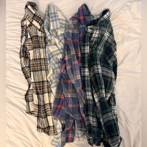 Set of 4 flannel shirts